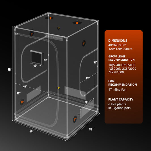 Spider Farmer 4'x4'x6.5'Indoor Grow Tent